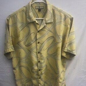 Men's Yellow Patterned Shirt